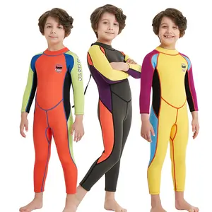 3mm Großhandel Bade bekleidung Ganzkörper Warm Back Reiß verschluss Kinder Kinder Tauchanzug Schwimmen Surfen Neopren Neopren anzug