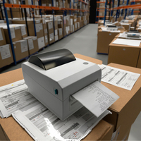 Imprimante d'étiquettes d'expédition thermique directe Pos 4 pouces Imprimante de bordereau d'expédition sans fil Bluetooth + WiFi pour la logistique Machine de fabrication d'autocollants