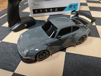Voiture de course télécommandée AiJH 2,4 GHz, modèle de voiture de drift avec gyroscope, lumière LED et recharge pour enfants