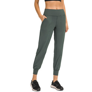 Pantalones Deportivos de Secado Rápido para Mujer, Cintura Media Alta, Corte Holgado y Recto, Sin Costuras, para Fitness, Largo hasta el Tobillo - Product Image 6