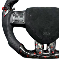 YTcarbon pour Freemont 345 croix modifier pièces automobiles accessoires de voiture Style de course personnalisé volant en Fiber de carbone véritable