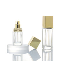 Fancy Circle Bouteilles de testeur de parfum en verre 15ml 20ml 30ml Tailles Golden Cap pour Oud Oil Luxury Skin Care Serum Cosmetics Container