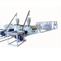 Ligne de production complète clé en main de granulateurs plastiques d'une capacité de 400-500 kg/h pour la production de granulés HDPE PVC LLDPE TPO EVA