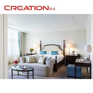 <span class=keywords><strong>Suite</strong></span> de luxe en cuir capitonné pour hôtel avec fauteuil d'appoint assorti et table d'appoint en bois massif pour les suites de luxe - Product Image 2