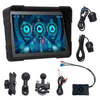 Layar Display TFT antiair nirkabel 5 inci untuk dasbor sepeda motor Navigator GPS portabel dengan kombinasi CarPlay dan DVR