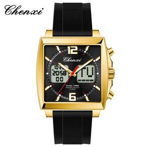 LYN-311 <strong>Dawn</strong> Multi Functional Men's <strong>Watch</strong> Calendar Waterproof Night Light Men's <strong>Watch</strong> Square Silicon Electronic <strong>Watch</strong> - Product Image 4