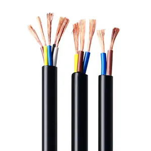 H05VV-F 2c 3c 4 Core 1mm 1.5mm 2.5mm Multi Core Copper PVC Flexible Cords Electrical Cable and Wire