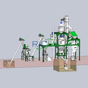Linea di Pellettatura <span class=keywords><strong>RICHI</strong></span> da 1 - 2 Tonnellate all'Ora Mulino per Mangimi per Bestiame Animali e Pollame Pelletizzatrice per la Produzione di Mangime per Polli - Product Image 2