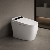 WC intelligent avec ouverture automatique du couvercle, siphon en P allongé, lavage des parties intimes, lavage féminin, siège chauffant, séchage à l'air chaud, télécommande sans fil