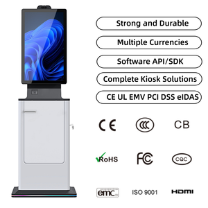 Kiosque de lavage de voitures en libre-service avec écran tactile, commande et paiement automatiques, prise en charge SDK, compatible Windows et Android, boîtier métallique sur pied - Product Image 2