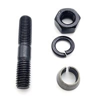 Prix fabricant en gros Nouveau design Classe 4 Vis de suspension M10 en acier au carbone finition zinguée à double tête haute résistance pour bois