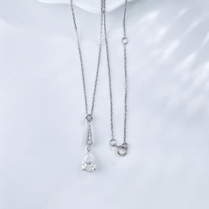 Colgante de Diamante Cultivado en Laboratorio Pt950 Platino, Elegante Collar de Joyería Fina para Mujer, Cadenas de Diamantes, Joyería de Diamantes de Laboratorio - Product Image 2