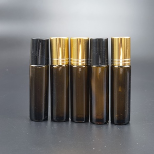 Botol isi ulang daya perjalanan minyak esensial botol parfum bola Roller kaca baja tahan karat <span class=keywords><strong>Roll</strong></span> <span class=keywords><strong>on</strong></span> kayu bambu 10ml 15ml - Product Image 5