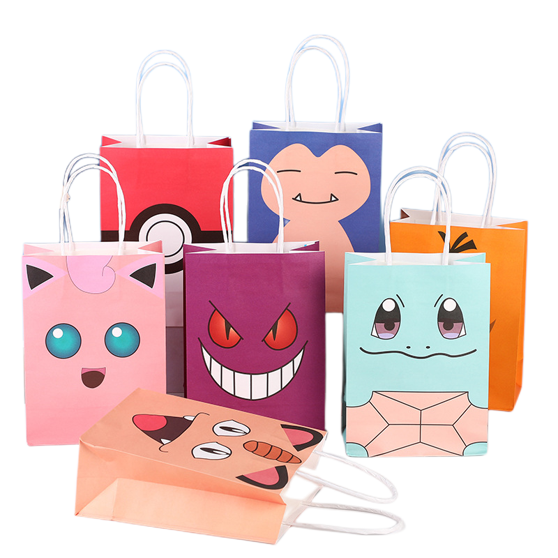 Sac à main de dessin animé, sac cadeau, Anime créatif Animal Anime, sac en papier, sac à provisions, vente en gros