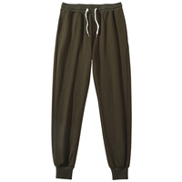 Pantalon de sport grande taille en coton Pantalon de sport décontracté pour homme Pantalon à petites jambes Pantalon de survêtement ample et amincissant à poches multiples avec cordon de serrage