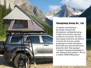 Tente <span class=keywords><strong>de</strong></span> toit <span class=keywords><strong>de</strong></span> voiture SUV imperméable pour 4 personnes, auvent latéral pliable pour l'extérieur avec tente <span class=keywords><strong>de</strong></span> toit en toile <span class=keywords><strong>de</strong></span> coque - Product Image 3