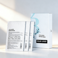 Mascarilla Facial de Colágeno Recombinante, Reparadora de Barrera Cutánea, Calmante e Hidratante, para Piel Sensible, Post Tratamiento, OEM, Marca Privada