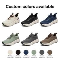 Baskets décontractées respirantes et amortissantes en EVA, à lacets, pour hommes et femmes, adaptées aux pieds larges et aux hallux valgus, avec logo personnalisé ODM, faible MOQ 100 paires
