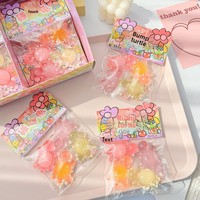 Jouet anti-stress en plastique cristallin en forme de tortue, 299 pièces, compressible, lot de 12 dans une boîte colorée pour les jeunes (7-14 ans)