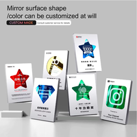 Plaque de récompense effet miroir, Plaques métalliques personnalisées en aluminium, Plaques de récompense vierges en gros