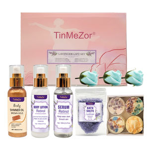 プレミアムリラックスラベンダースパキット-入浴剤、保湿ローション、アロマセラピーキャンドルホームビューティートリートメント - Product Image 5