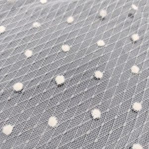 Ren Polka Dot đổ xô lưới nylon lưới Polka Dot đổ xô vải sáng Dot lưới thời trang phụ nữ ăn mặc Vải - Product Image 6