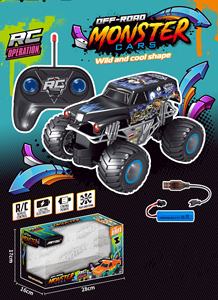 Coche <span class=keywords><strong>de</strong></span> Control Remoto <span class=keywords><strong>de</strong></span> Juguete para Niños, Diseño <span class=keywords><strong>de</strong></span> Tiburón 1:20, Monster Trucks, Coche Escalador con Ruedas Grandes, Juguete <span class=keywords><strong>de</strong></span> Gran Venta - Product Image 2