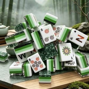 Ensemble de Mahjong de Luxe Série Designer, <span class=keywords><strong>le</strong></span> <span class=keywords><strong>Magicien</strong></span> <span class=keywords><strong>d</strong></span>'<span class=keywords><strong>Oz</strong></span>, 160 Pièces, Tuiles en Acrylique Cristal Épais à Quatre Couches, pour Voyage et Famille - Product Image 1