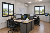 Dortoir modulaire préfabriqué pour camp minier, logement intégré à assemblage rapide pour l'hébergement dans les zones minières
