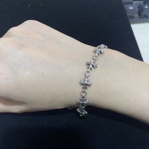 Pulsera de Plata de Ley con Números Romanos Cuadrados, Estilo Punk Retro, para Mujer, Elegante y Ligera, Estilo Moderno - Product Image 6