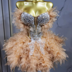 โนแวนซ์ Y4202 ชุดเดรสออกงานกลางคืนสำหรับผู้หญิง คอลเลคชั่นฤดูใบไม้ร่วง 2024 สายเดี่ยวเปิดหลัง ประดับเลื่อม คริสตัล หรูหรา ทันสมัย - Product Image 3