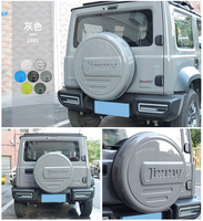 Applicable à la nouvelle voiture Jimny JB74 JIMNY couvercle de pneu de porte arrière modifié matériau ABS couvercle de pneu de secours accessoires tout-terrain