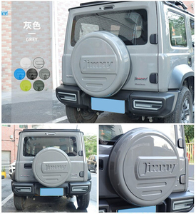 Applicabile al nuovo Jimny JB74 car JIMNY modificato copertura del pneumatico della porta posteriore materiale ABS copertura del pneumatico di ricambio accessori <span class=keywords><strong>fuoristrada</strong></span> - Product Image 5