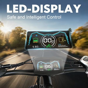 Bici Elettrica da Neve e Sterrato con Pneumatici Fat da 26*4.0'', Doppio Motore, Freno Idraulico, 60V 25Ah, 45MPH di Picco, 5000W, Magazzino UE - Product Image 4