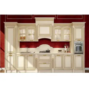 Factory prices of modular American kitchen cabinet gold line cocian kitchen cabinet