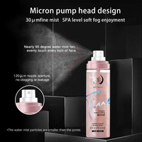 OEM Private Label Spray de fixation pour le contrôle de l'huile rose vegan pour le maquillage du visage Spray de finition longue durée Spray de fixation mat