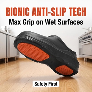 Nuove Scarpe Professionali da Chef 2026 Antiscivolo, Resistenti all'Olio, Impermeabili in EVA, Zoccoli da Lavoro Comodi per Cuochi e Manager - Product Image 3
