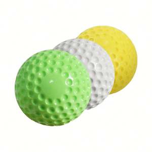 Pelota de Softbol con Hoyuelos de 9'' y 12'' - Pelota de Entrenamiento con Núcleo Sólido de PU para Práctica de Béisbol y Softbol - Pelota Dura y Resistente para Lanzamiento y Bateo - Product Image 1