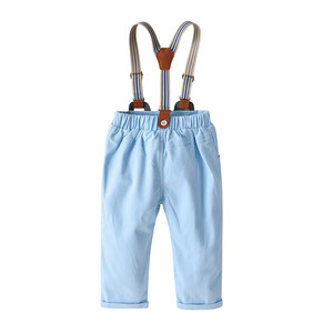 Ensemble de Vêtements pour Enfants à Manches Longues en Gros : Barboteuse à Nœud et Chemise avec Jean pour Petits Garçons – Tenues de Gentilhomme - Product Image 5