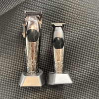Tondeuse à barbe électrique professionnelle OEM/ODM en acier inoxydable rechargeable sans fil pour hommes, tondeuse à cheveux de barbier, type C