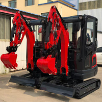 Mini-excavatrice 2 tonnes 2,5 tonnes à moteur diesel homologuée EPA CE, livraison gratuite, pour usage agricole et jardinage