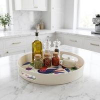 Assiette de service en fibre de bambou écologique, nouveau design 2026, prix d'usine en gros, couleur personnalisée, économique