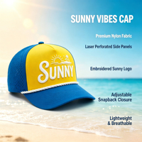 Gorra de Béisbol con Bordado 3D, Cuerda Personalizada, Perforaciones Láser, para Playa, Aire Libre, Surf, para Hombres y Mujeres