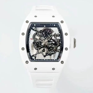 Montre mécanique automatique tourbillon, boîtier en céramique, cadran en cristal saphir, bracelet en caoutchouc, résistante à l'eau 30m, édition limitée de luxe - Product Image 1