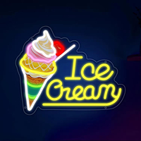 Enseigne néon LED personnalisée avec logo peint aux UV pour la décoration intérieure - Idéale pour les pubs, fêtes à thème, bars à bière, centres commerciaux, magasins de crème glacée