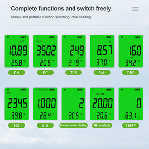 10 trong 1 chất lượng nước Thiết bị kiểm tra TDS bút độ mặn trọng lượng riêng PH Hydrogen nội dung EC Meter ORP kháng Meter - Product Image 6