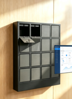 Système de casier à clés compact intelligent avec gestion des clés, paiement par carte, contrôle à distance et libre-service, fabriqué en Chine