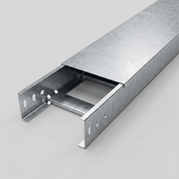 Bandeja Portacables Tipo Escalera de Acero Galvanizado en Caliente con Cubierta, Soporte de Cable de Alimentación para Exteriores de Alta Resistencia para Plantas Industriales