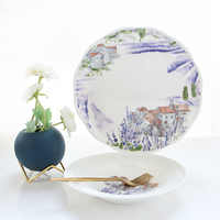 Assiettes de mariage en porcelaine fine JC, écologiques, vente en gros, personnalisables, blanches