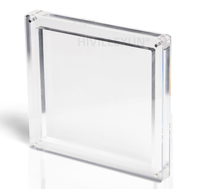 Vitrine en acrylique pour 3 paquets de boosters Pokémon, support épaissi avec couvercle magnétique pour l'affichage de cartes TCG